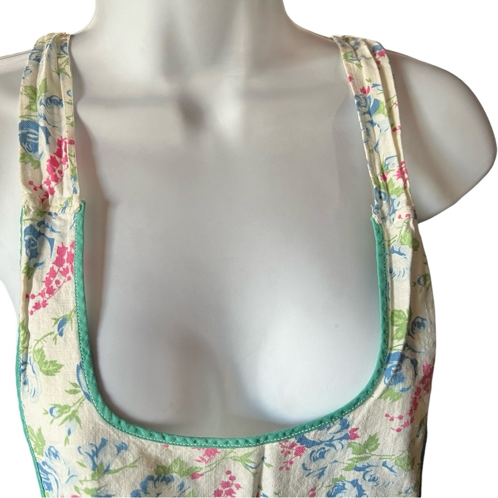 Floral Apron with Pocket Vintage XL & XXL - Picture 3 of 6